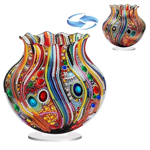 Lebartm DIY Diamant Weihnachten Desktop Ornament Speziell geformter Kristall Diamant Kunst Malerei Tischdekoration Doppelseitiges Muster Einseitiger Diamant Heimdekoration-Farbige Vasen03 Lebartm DIY Diamant Weihnachten Desktop Ornament Speziell geformter Kristall Diamant Kunst Malerei Tischdekoration Doppelseitiges Muster Einseitiger Diamant Heimdekoration-Farbige Vasen03 von Lebartm