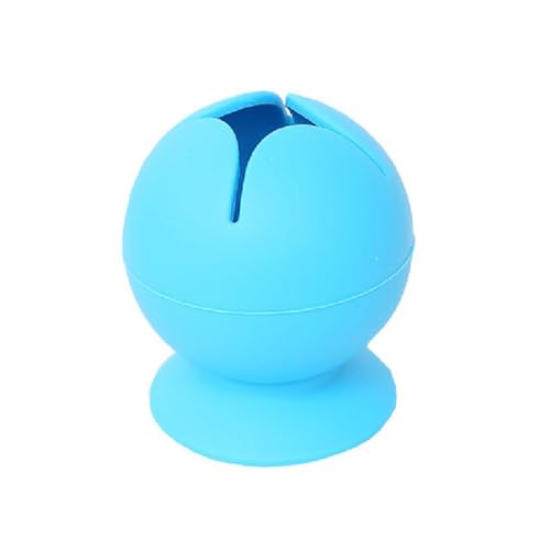 Lebartm Desktop Organizer Silikon Makeup Pinselhalter Mehrzweck-Stifthalter Abfall Diamantsammler Mülleimer Aufbewahrungsbox für Pinsel, Kunstzubehör, Malpinsel und Kunsthandwerk-Kreis Blau von Lebartm
