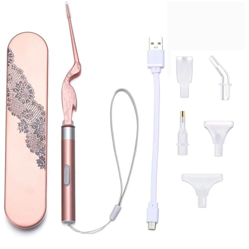 Lebartm Diamant Kunst Malerei Bohrer Stift mit Licht Diamant Zubehör und Werkzeuge Beleuchtungsstift mit 6 Köpfen Set für DIY Kunsthandwerk Edelstein Nagel von Lebartm