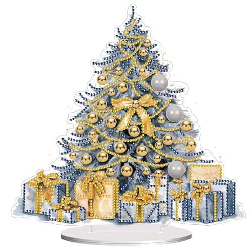 Lebartm Diamant Malerei Weihnachtsbaum Ornament 5D DIY Diamant Kunst kreativ Mosaik machen Kits von Nummer Kits Weihnachten Home Decoration Ornamente einseitig Spot Drill von Lebartm