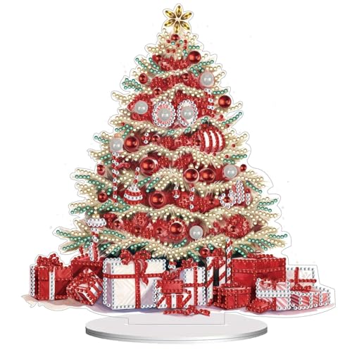 Lebartm Diamant Malerei Weihnachtsbaum Ornament 5D DIY Diamant Kunst kreativ Mosaik machen Kits von Nummer Kits Weihnachten Home Decoration Ornamente einseitig Spot Drill von Lebartm