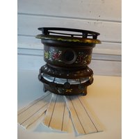 Lebber Vintage® - Vintage Original Petroleumofen, Komplett Mit Neuem Docht. 3 Gruben von Lebbervintage