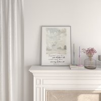 Christliches Poster in A4 |Kolosser 32 |Trachtet Nach Dem, Was Droben Ist | Geschenk Deko| Papeterie| Glaube von LebemitGottOutlet