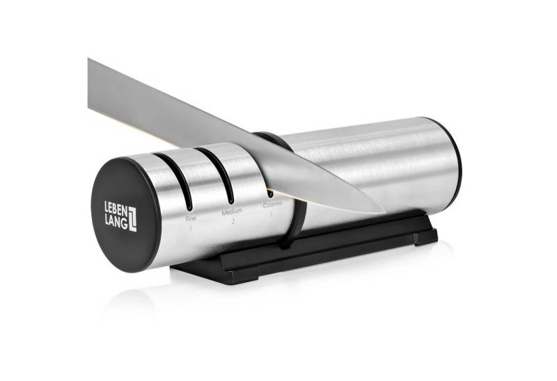 Lebenlang Messerschärfer 3 Stufen Messerschärfer - Kompakt für Grob & Fein - Diamant & Keramik, Universeller Messerschärfer, Robust & Langlebig, Ergonomisches Design Lebenlang Messerschärfer 3 Stufen Messerschärfer - Kompakt für Grob & Fein - Diamant & Keramik, Universeller Messerschärfer, Robust & Langlebig, Ergonomisches Design von Lebenlang