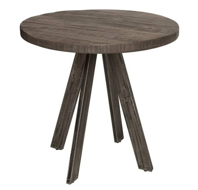 LebensWohnArt Esstisch Mango Esstisch ARTE 80cm grau Industrie-Design Gestell von LebensWohnArt