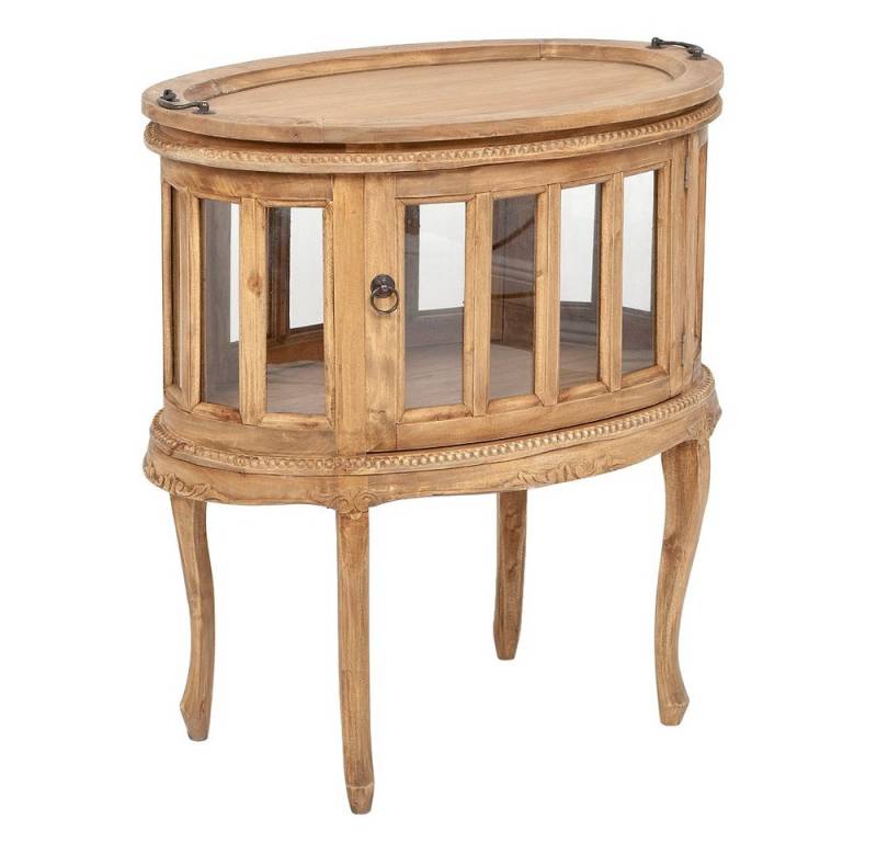 LebensWohnArt Mehrzweckschrank Massivholz Barschrank CORUNA 75cm Antique Natural Servier-Tablett LebensWohnArt Mehrzweckschrank Massivholz Barschrank CORUNA 75cm Antique Natural Servier-Tablett von LebensWohnArt