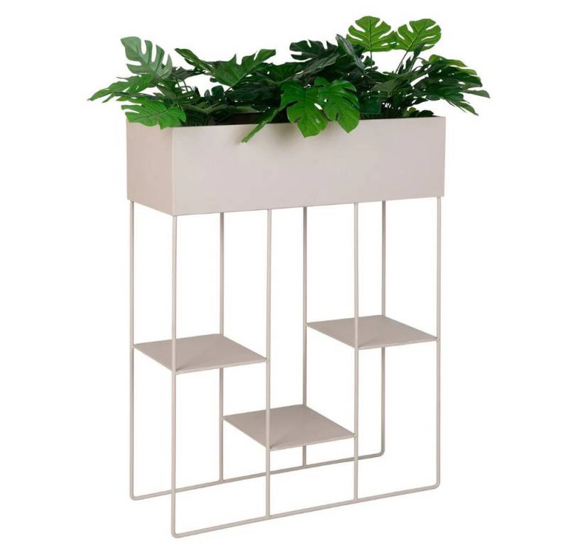 LebensWohnArt Regal Modernes Pflanz- Regal MENSOLA Metall 80x60cm Blumenständer von LebensWohnArt
