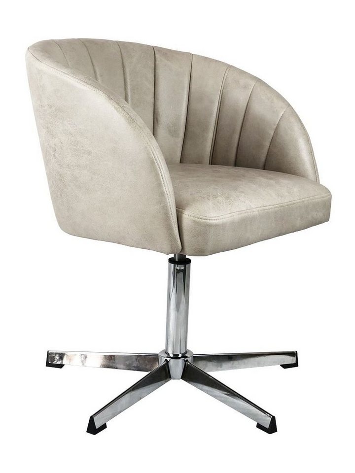 LebensWohnArt Sessel Drehsessel RURSUS Cream-Q Microfaser von LebensWohnArt