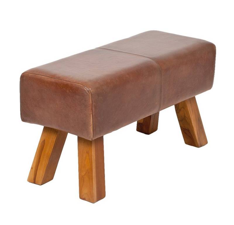 LebensWohnArt Sitzbank Leder Bank MAXI-M Cognac ca. L80cm Teak Sitzbank Turnbock LebensWohnArt Sitzbank Leder Bank MAXI-M Cognac ca. L80cm Teak Sitzbank Turnbock von LebensWohnArt