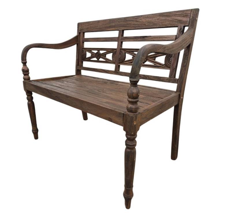 LebensWohnArt Sitzbank Massive Teakholz Sitzbank CHRISTOS 100cm brown Outdoor Gartenbank LebensWohnArt Sitzbank Massive Teakholz Sitzbank CHRISTOS 100cm brown Outdoor Gartenbank von LebensWohnArt