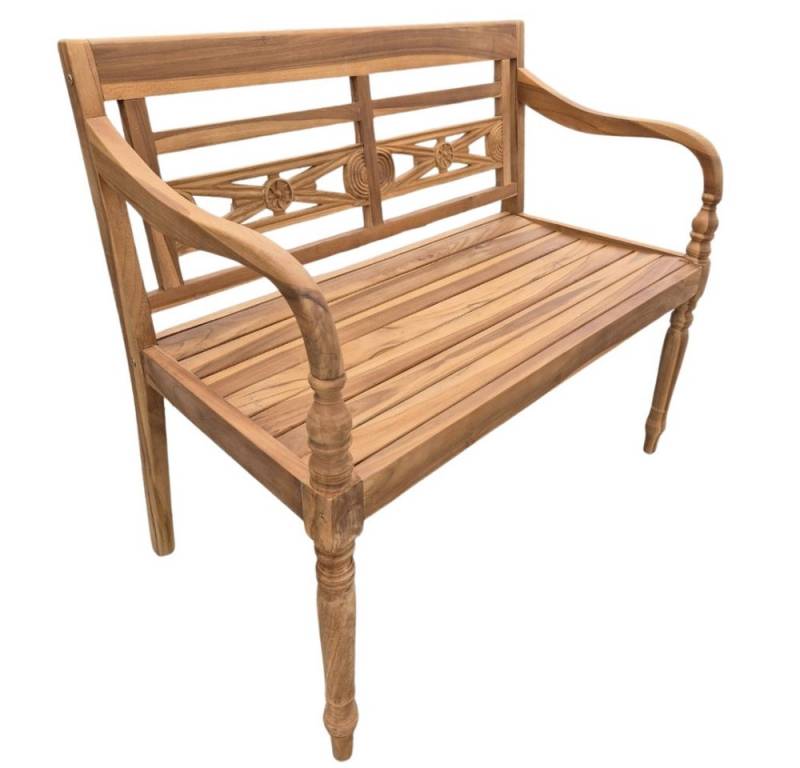 LebensWohnArt Sitzbank Massive Teakholz Sitzbank CHRISTOS 100cm natur Outdoor Gartenbank LebensWohnArt Sitzbank Massive Teakholz Sitzbank CHRISTOS 100cm natur Outdoor Gartenbank von LebensWohnArt