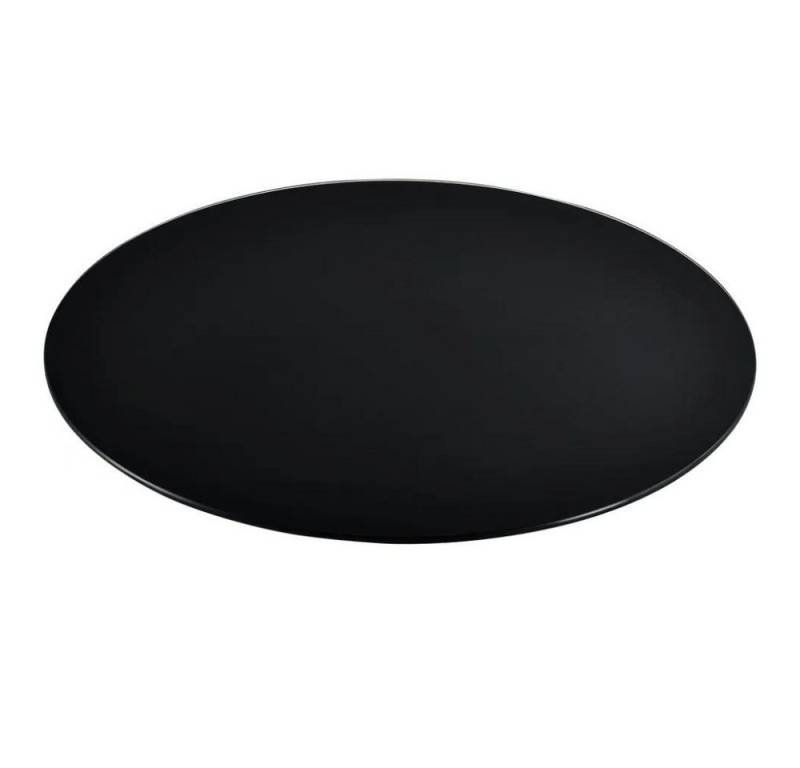 LebensWohnArt Tischplatte Glasplatte TERRY 100cm schwarz 8mm rund gehärtetes Glas von LebensWohnArt