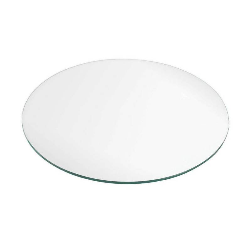 LebensWohnArt Tischplatte Glasplatte TERRY 40cm Rund 8mm Gehärtetes Glas Platzteller von LebensWohnArt
