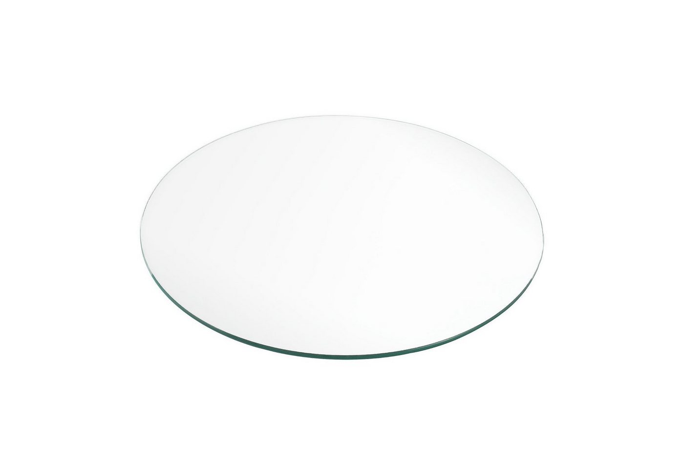 LebensWohnArt Tischplatte Glasplatte TERRY 50cm Rund ESG Glas von LebensWohnArt