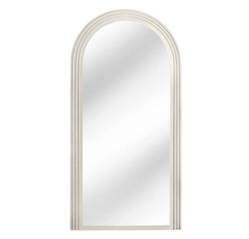 LebensWohnArt Wandspiegel Design Rundbogen Spiegel 160x80cm FORMOSA weiss Wandspiegel von LebensWohnArt