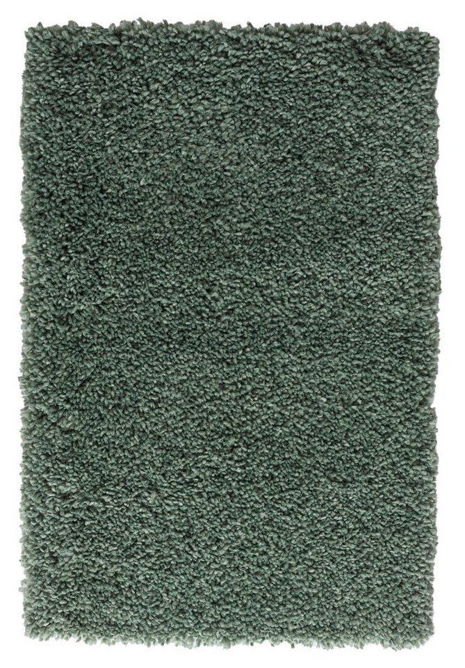 Teppich Hochflor Teppich SHAGGY hellgrün rechteckig diverse Größen, LebensWohnArt, Höhe: 3.7 mm von LebensWohnArt