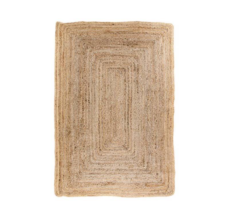 LebensWohnArt Teppich Trendiger Teppich MUMBAY aus geflochtener Jute 135x65 cm von LebensWohnArt