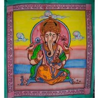 Ganesha - Buddha Tagesdecke Wandbehang Dekotuch 210 X 230 cm Bunt von Lebensfreudeladen