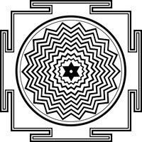 Wandtattoo Yantra Shiva in Der Manifestation - Wandaufkleber von Lebensfreudeladen