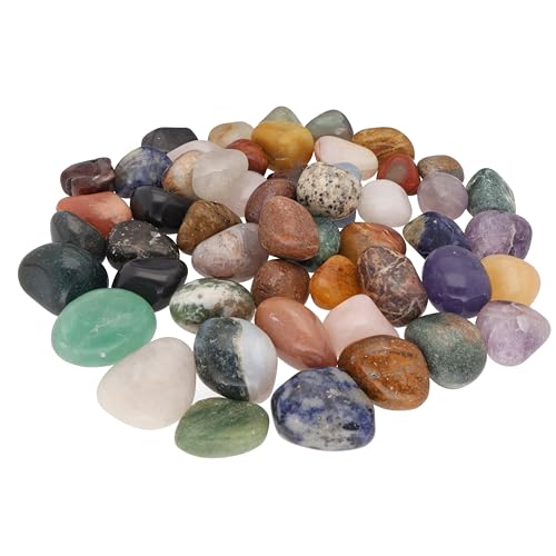 Lebensquelle Plus Trommelsteine Edelsteine Mix Bunte Mischung getrommelte Halbedelsteine (100, L) von Lebensquelle Plus