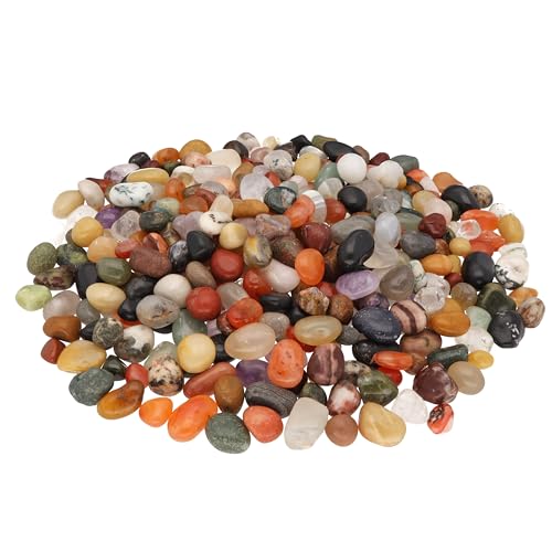 Lebensquelle Plus Trommelsteine Edelsteine Mix Bunte Mischung getrommelte Halbedelsteine (100, S) von Lebensquelle Plus