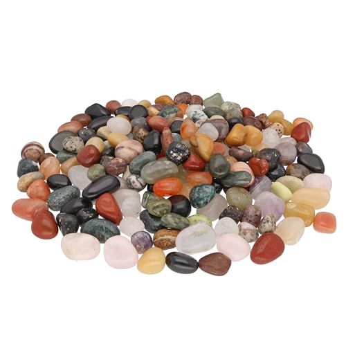 Lebensquelle Plus Trommelsteine Edelsteine Mix Bunte Mischung getrommelte Halbedelsteine (1000, M) von Lebensquelle Plus