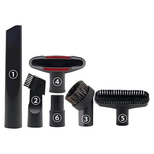 6 Stück Staubsauger Düsen Set 32-35 mm Staubsauger Aufsatz Universal Staubsaugeraufsätze Polsterdüse Matratzendüse Fugendüse Kompatibel mit Kärcher/Miele/Siemens/AEG/Bosch/Panasonic/Philips von Lebenswuerze