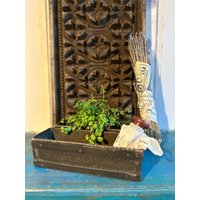 Alte Antike Backform Doppelte Pflanzschale Vintage Shabby von Lebenundgeniessen