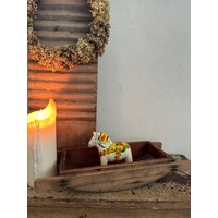 Alte Antike Reibe Kartoffelreibe Sieb Deko Vintage Shabby Holzreibe von Lebenundgeniessen
