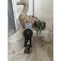 Alter Antiker Fleischwolf Gemüsewolf Tischfleischwolf Vintage Deko von Lebenundgeniessen