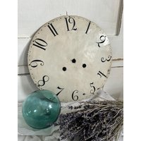 Altes Ziffernblatt Deko Vintage Uhrenziffernblatt Antik Finish Blechschild von Lebenundgeniessen