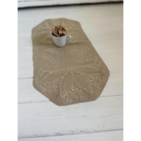 Häkeldecke Tischdecke Handarbeit Ovaler Läufer von Lebenundgeniessen