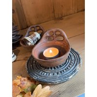 Kerzenhalter Kerzenleuchter Teelichthalter Eisen Metall Vintage Kerzenhalter Kerzenleuchter Teelichthalter Eisen Metall Vintage von Lebenundgeniessen