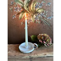 Kerzenhalter Weiß Vintage Kammerleuchter Kerzenleuchter von Lebenundgeniessen
