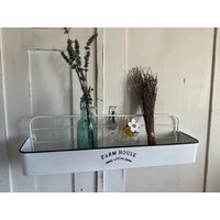 Regal Aus Weiße Emaillie Badregal Seifenschale Aufbewahrungsschale Hängeschale Emaille Deko Garten Shabby von Lebenundgeniessen