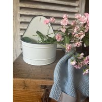 Seifenschale Aufbewahrungsschale Hängeschale Emaille Deko Garten Shabby von Lebenundgeniessen