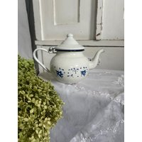 Teekessel Teekanne Emaillie Kaffeekanne 0, 7 Liter Vintage Retro von Lebenundgeniessen
