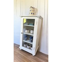Vitrine Vitrinenschrank Büffetschrank Möbel Kommode Schrank Weiss Antik Finish von Lebenundgeniessen