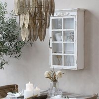 Vitrine Vitrinenschrank Hängevitrine Glasvitrine Möbel Kommode Schrank Antik Finish von Lebenundgeniessen