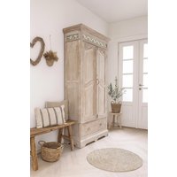 Vorratsschrank Schrank Wäscheschrank Geschirrschrank Vitrine Möbel Kommode Withe Washed Antik Finish Vorratsschrank Schrank Wäscheschrank Geschirrschrank Vitrine Möbel Kommode Withe Washed Antik Finish von Lebenundgeniessen
