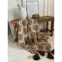 Wohndecke Decke Kuscheldecke Heimtextilien Deko Vintage von Lebenundgeniessen