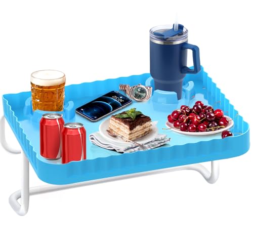 Pool Bar Swim Up Bar Side Bar Designed for Above-Ground Round Pools.Portable Poolside Bar Patio Poolside Table Blue von Lebenwell