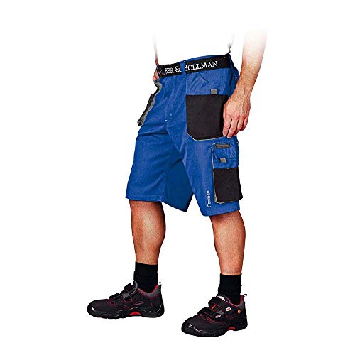 Leber&Hollman Herren kurze Arbeitshose LH-FMN-TS, 65% Polyester 35% Baumwolle 270 g/m2, Bundhose mit Multifunktionstaschen+ Schlaufe und Schlüsselhaken LH-FMN-TS_NBSL Blau-schwarz-grau L Leber&Hollman Herren kurze Arbeitshose LH-FMN-TS, 65% Polyester 35% Baumwolle 270 g/m2, Bundhose mit Multifunktionstaschen+ Schlaufe und Schlüsselhaken LH-FMN-TS_NBSL Blau-schwarz-grau L von LEBER & HOLLMAN