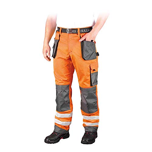 Leber&Hollman LH-FMNX-T_PSB46 Formen Schutzhose, Orange-Grau-Schwarz, 46 Größe von REIS