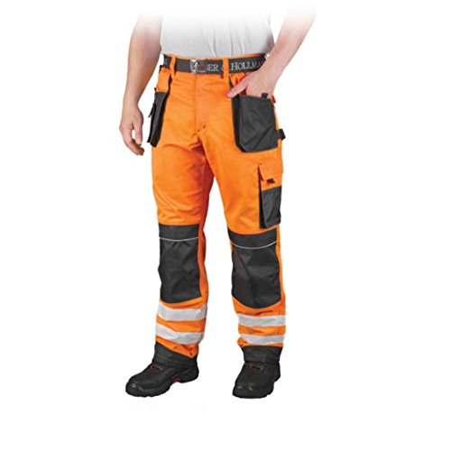 Leber&Hollman LH-FMNX-T_PSB48 Formen Schutzhose, Orange-Grau-Schwarz, 48 Größe von REIS