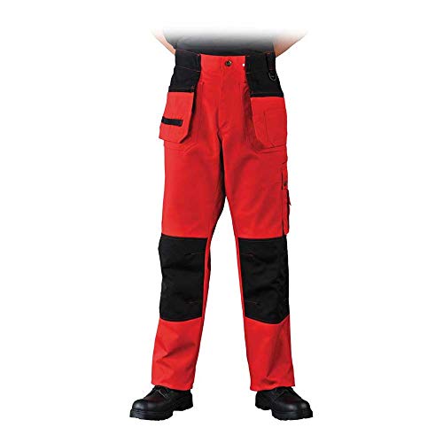 Leber&Hollman LH-Ronter_54 Redhard Schutzhose, Rot-Schwarz, 54 Größe von Leber&Hollman