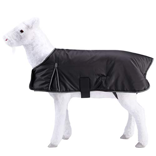 Leberna Atmungsaktive Ziegenmäntel für Rinder, Ziegendecke, Schafdecke, Schafdecke - Schwarz, S - Polyester Leberna Atmungsaktive Ziegenmäntel für Rinder, Ziegendecke, Schafdecke, Schafdecke - Schwarz, S - Polyester von Leberna
