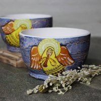 Keramikschale Mit Engel 18Oz Keramikschale Mit Engel 18Oz von LebidCeramics