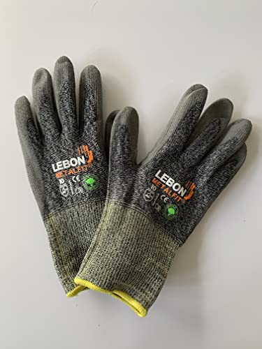 Lebon 1 Paar METALFIT Schnittschutzhandschuhe Grau Gr 10 /XL von Lebon
