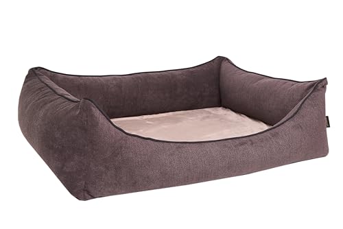 Lebon - Hundebett Noah Plus Grau - 3 Größen und 3 Farben- Orthopädisch und bis 90 Grad waschbar - Bester Liegekomfort - Hochwertig und Made IN EU (Braun, L) von Lebon